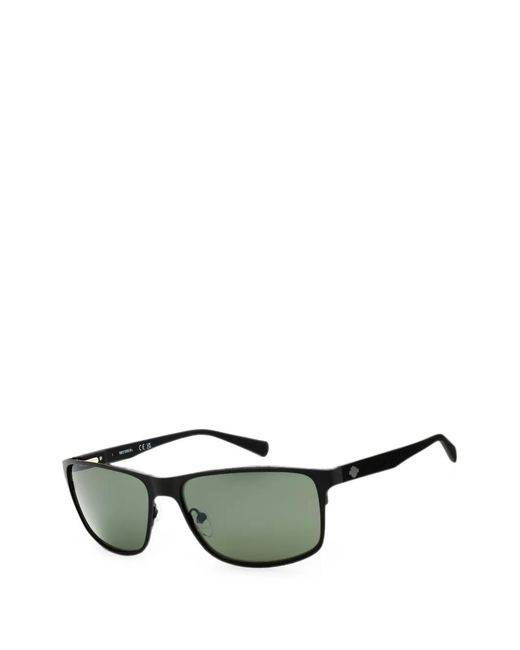 Harley Davidson Green Rectangle-Frame Sunglasses for men