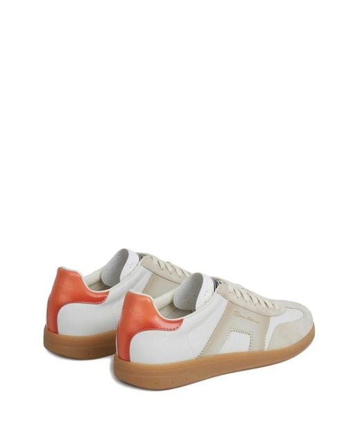 Santoni White Dbs Oly Sneakers for men
