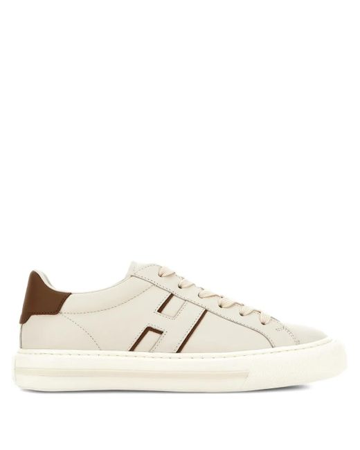 Hogan White H691 H Stripe Sneakers for men