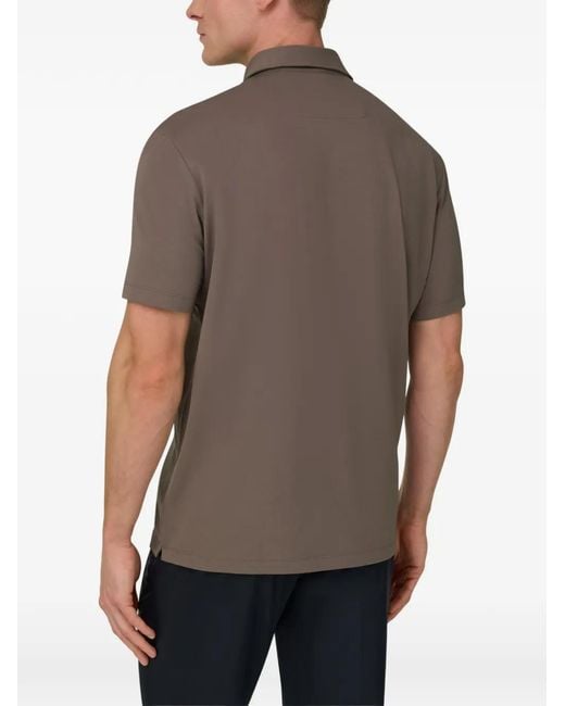 Boggi Gray Button Polo Shirt for men