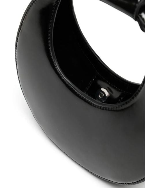 Staud Black Goodnight Moon Leather Tote Bag