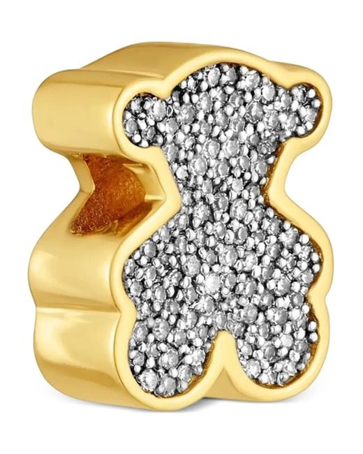 Tous ダイヤモンド ペンダント Metallic