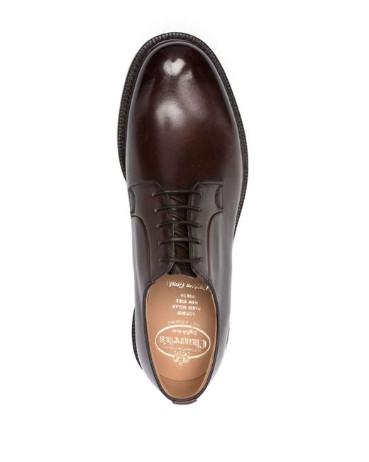 Church's Brown Shannon Leather Derby Shoes for men