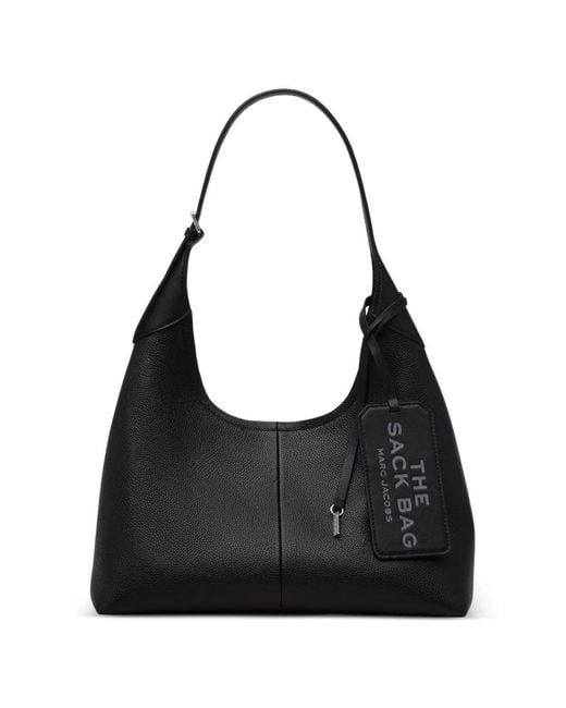 Marc Jacobs Black The Sack Bag Belted Leather Shoulder Bag