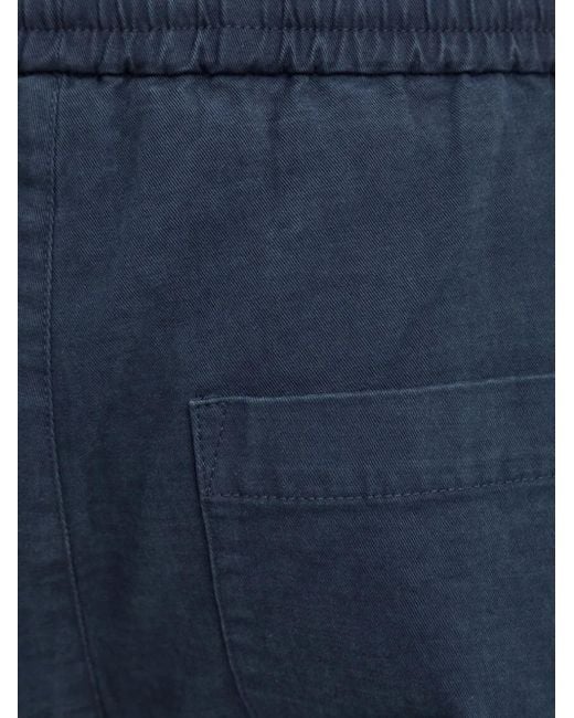 Drykorn Blue Elasticated-Waist Patch-Pocket Trousers for men