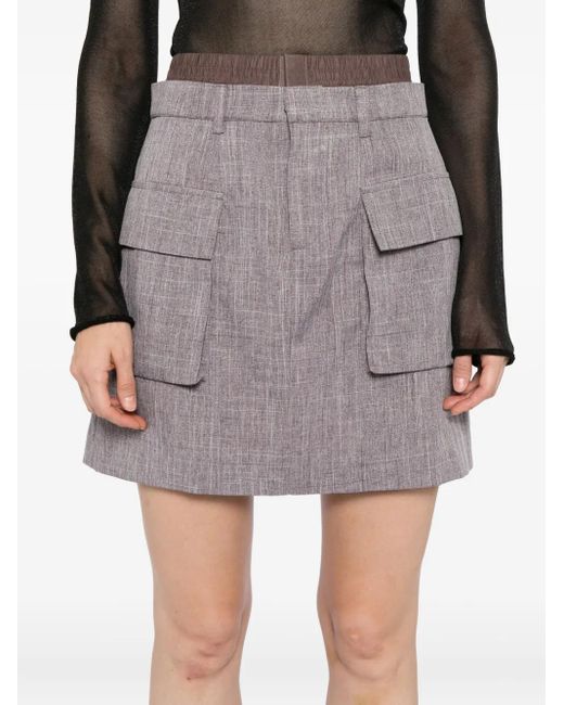 BLAKLACE Purple Cargo Skirt