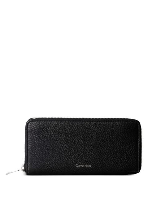 Calvin Klein Black Zip-Up Wallet for men