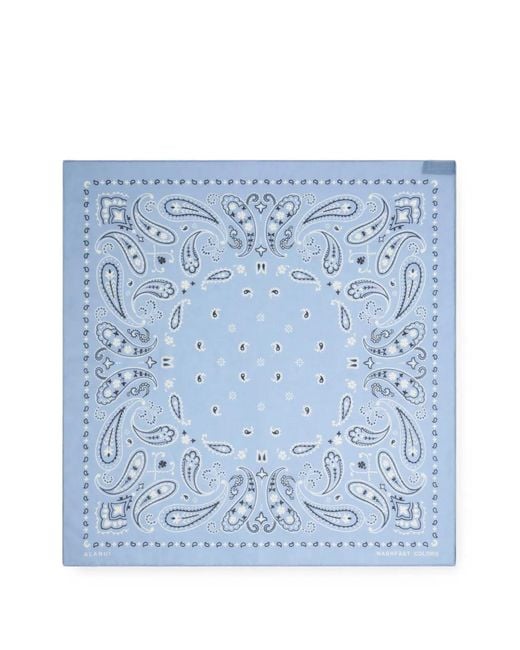 Alanui Blue Paisley-Pattern Bandana
