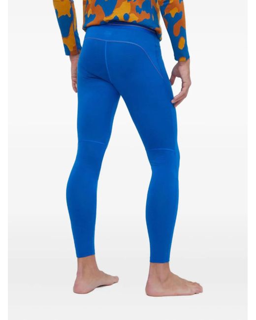 Icebreaker Blue 200 Zoneknit Logo-Waistband Leggings for men