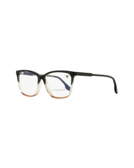 Victoria Beckham Black Rectangle-Frame Glasses