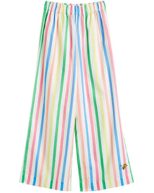 X Snoopy Pantalon À Rayures Chinti & Parker en coloris Blue
