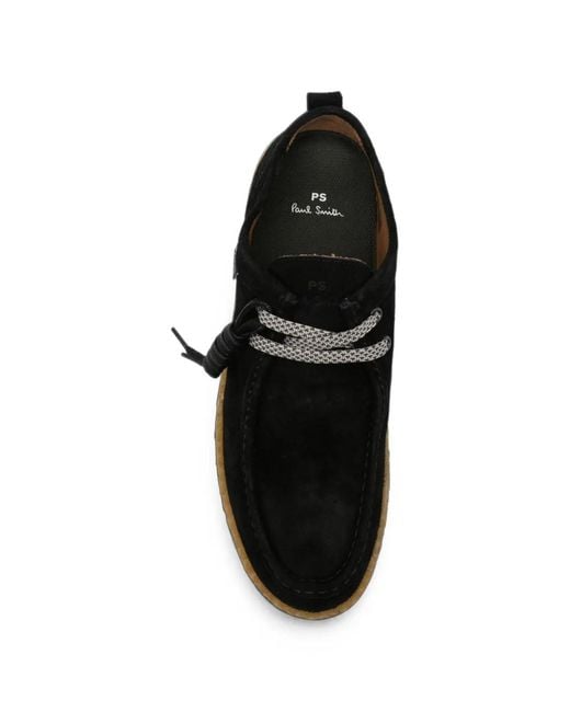 Paul Smith Black Buster Suede Desert Boots for men