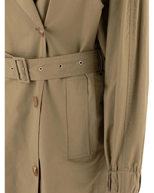 The Loom Natural Belted Double-Breasted Trench Coat