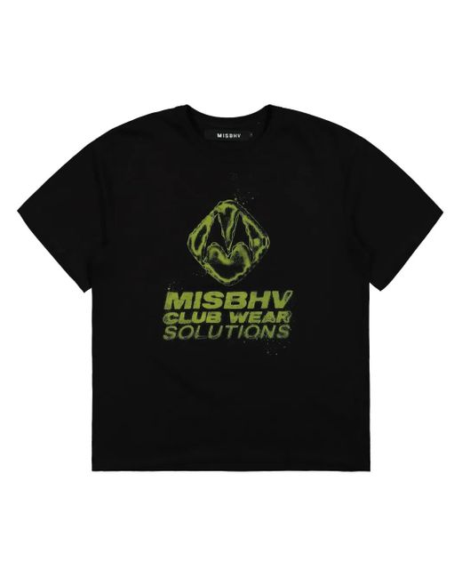 M I S B H V Black Solutions T-Shirt for men