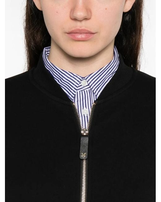Max Mara Black Smmradioso Zip-Up Bomber Jacket