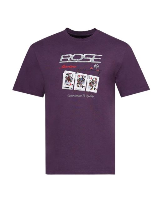 T-Shirt Con Stampa di Martine Rose in Purple da Uomo