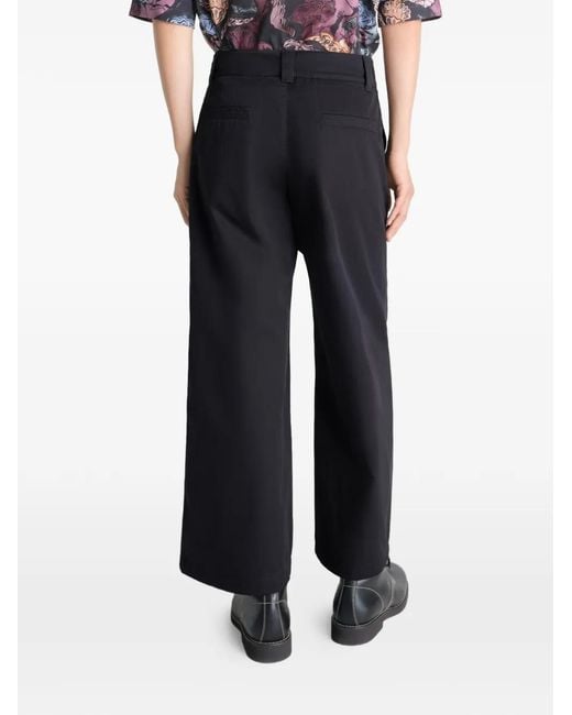 Lemaire Blue Straight High-Waisted Trousers for men