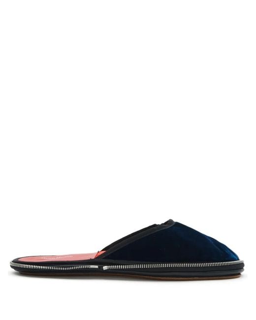 メンズ Maison Margiela ジップディテール スリッポン Blue