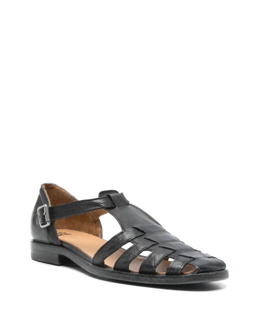 Moma Black Nottingham Flat Pumps