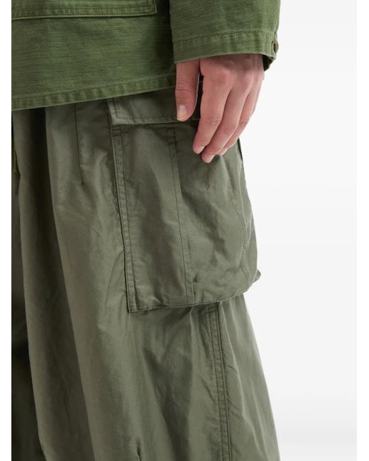 Pantaloni Con Tasca Cargo di Needles in Green da Uomo
