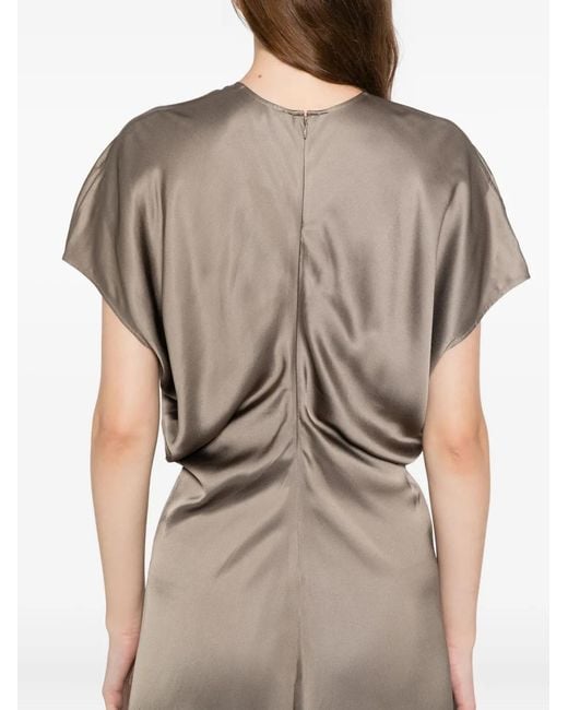 Totême Natural Slouch Waist Dress Taupe
