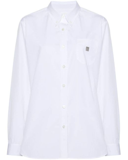 Camicia con placca 4G di Givenchy in White