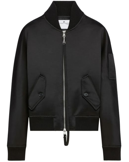 メンズ Courreges サテン ボンバージャケット Black