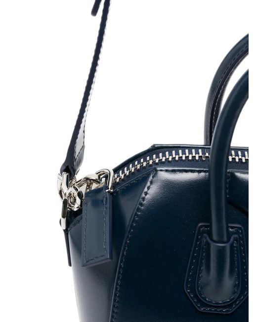 Givenchy Blue Silk-Blend Clutch Bag