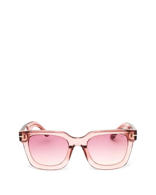 Tom Ford Pink Rectangle-Frame Sunglasses