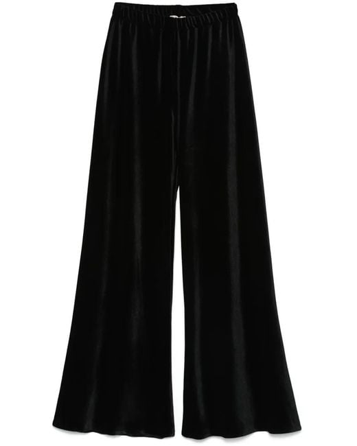 Blanca Vita Black Velvet Trousers