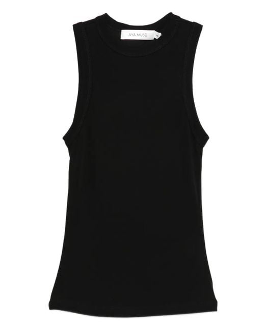 AYA MUSE Cotton Tank Top Black