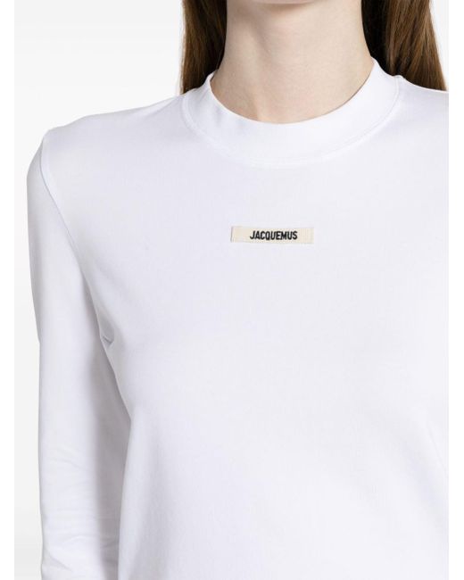 Top Le T-shirt Gros Grain Jacquemus de color White