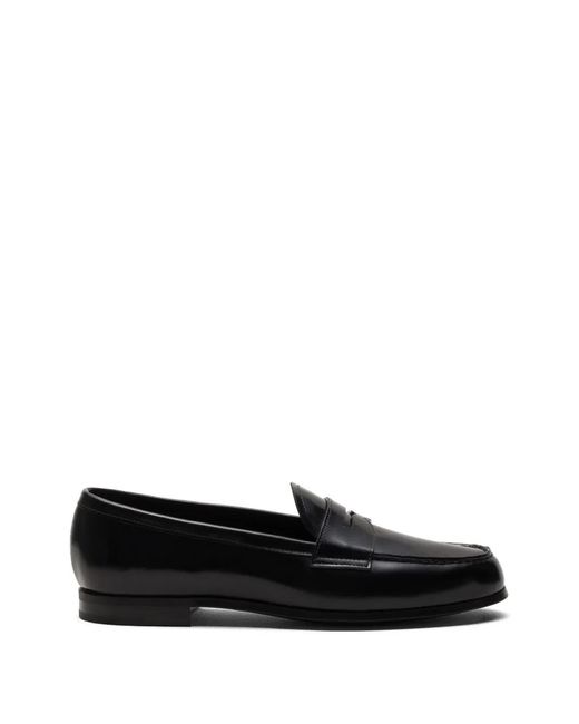 Church's Black Natalie Polished-Leather Loafers