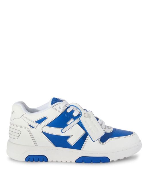 Off-White c/o Virgil Abloh Blue Out Of Office Leather Sneakers for men