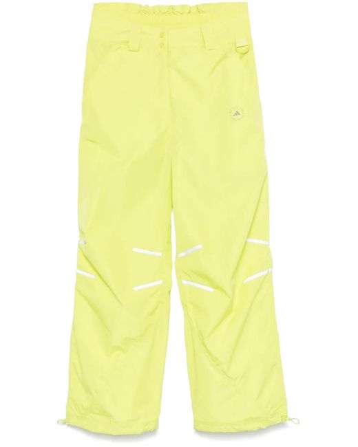 Adidas By Stella McCartney Yellow Wide-Leg Track Trousers