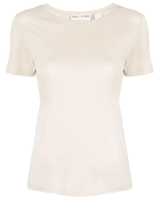Each x Other Natural Round Neck T-Shirt