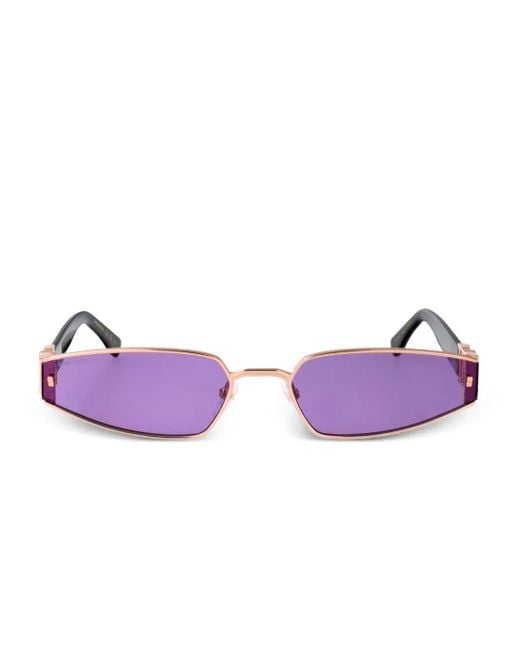 DSquared² Purple Geometric-Frame Sunglasses