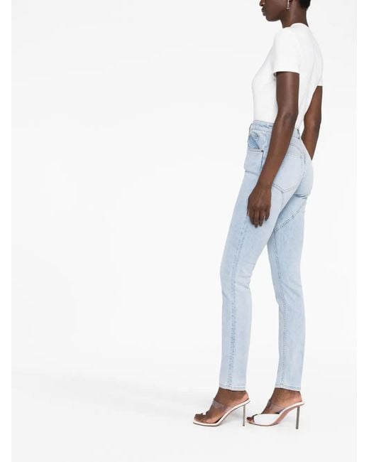 Area Blue Crystal-Embellished Jeans