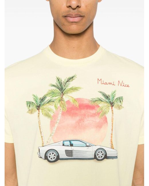 メンズ Mc2 Saint Barth Miami Style Tシャツ Metallic