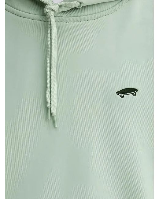 Vans Green Graphic Hooded Sweatshirt for men