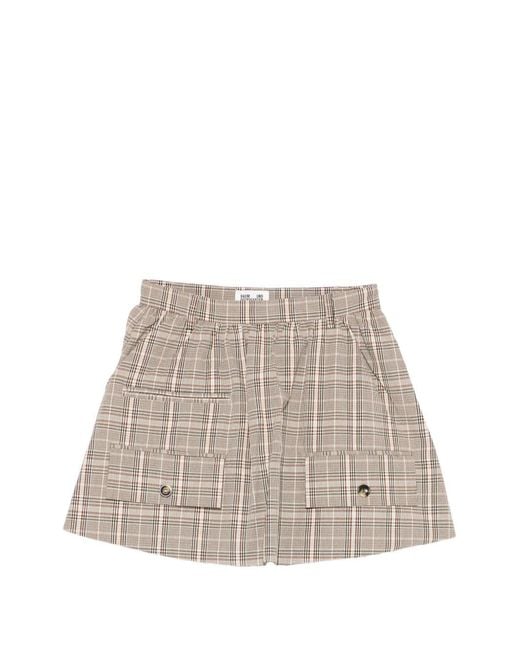 Baum und Pferdgarten Natural Samaya Checked Mini Skirt