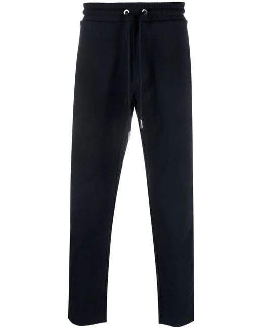 Moncler Blue Rear Logo-Patch Track Pants for men