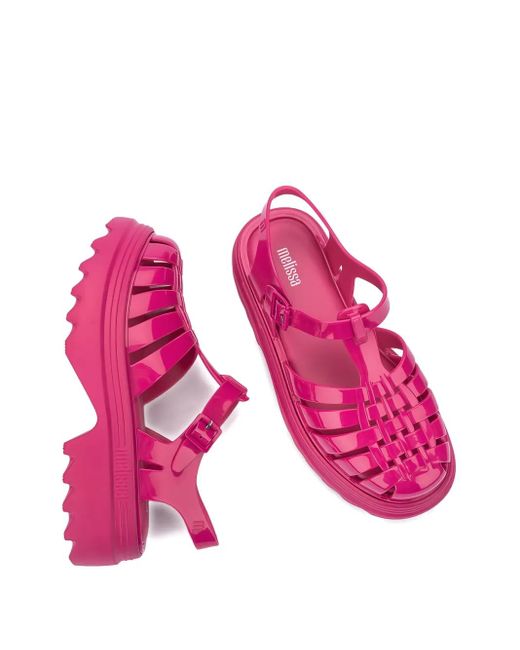 Melissa Pink Possession Platform Cage Sandals
