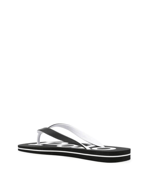 Polo Ralph Lauren White Bolt Logo-Detail Slides for men