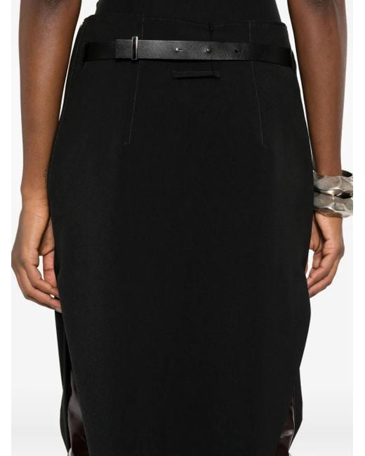 Gonna Midi Asimmetrica di Jean Paul Gaultier in Black