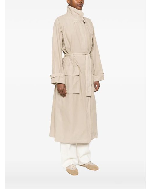 Aspesi Natural Patch Pocket Belted Coat