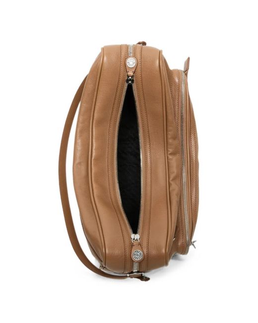 Acne Natural Camero Leather Multi-Pocket Shoulder Bag