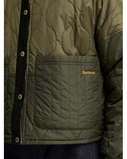 Barbour Green Reversible Quilted Jacket