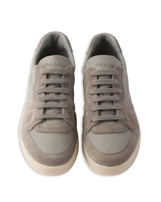 メンズ Prada マルチパネル スニーカー Gray