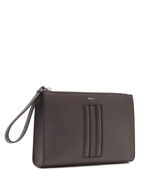 Bally Gray Mythos Clutch Bag for men